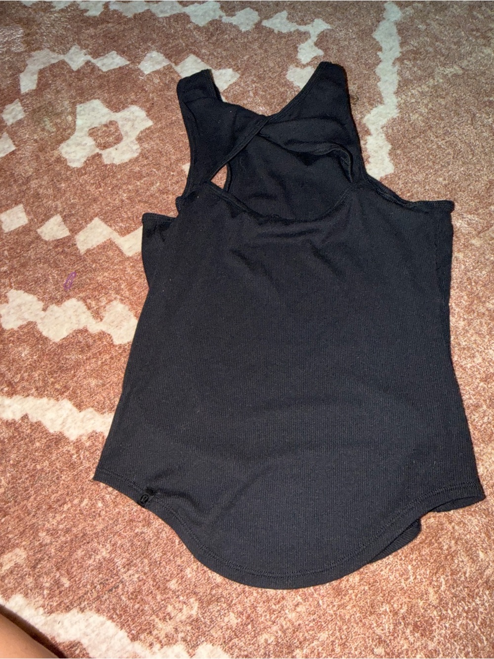 lululemon athletica Black Ribbed Racerback Tank - Picture 2 of 3